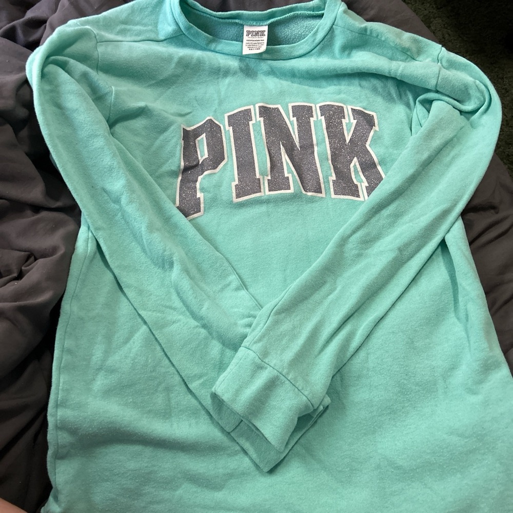 PINK Victoria's Secret Kids Sweatshirt - Teal